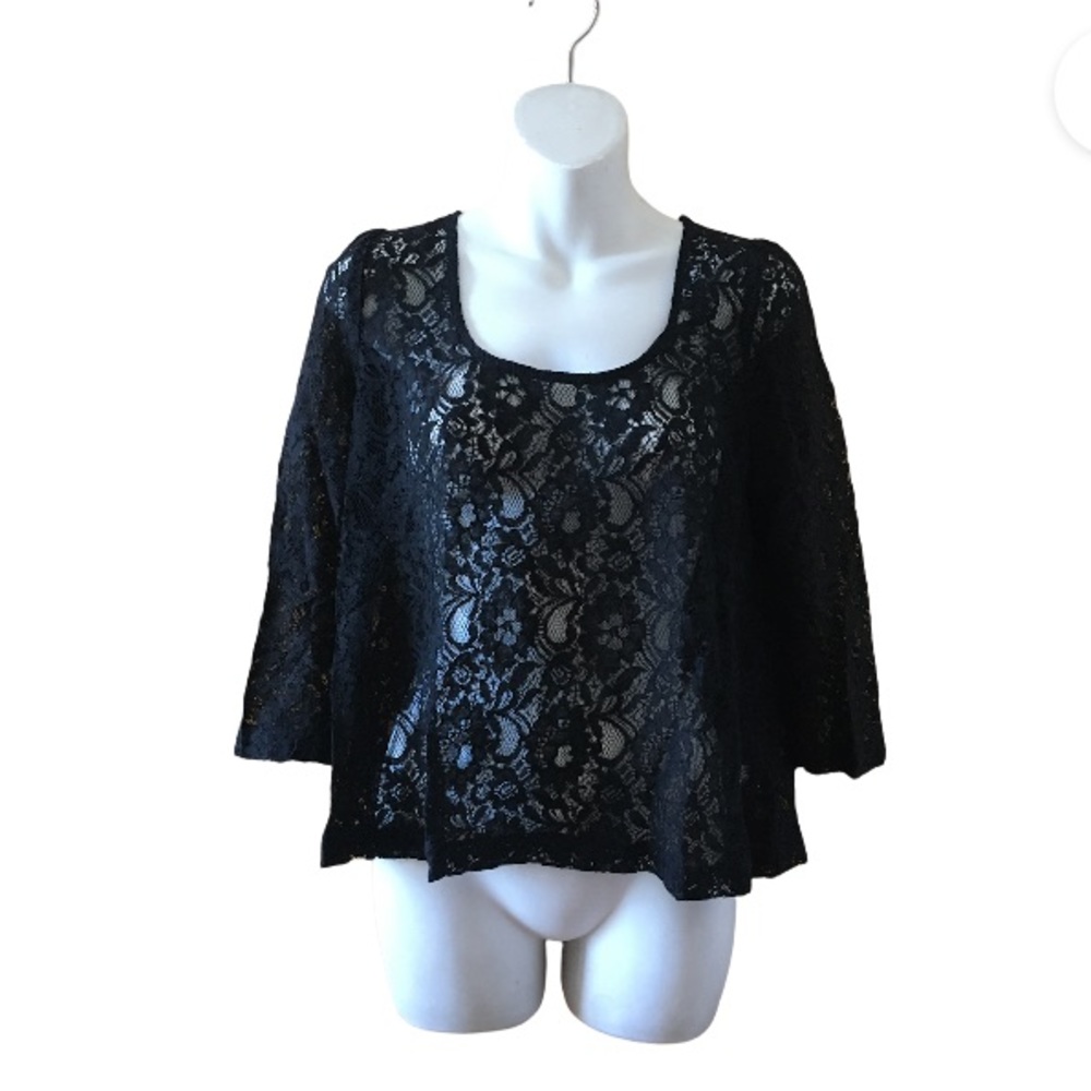 Urban outfitters black lace top